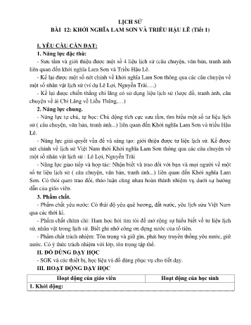 Giáo án Lịch sử và Địa lí 5 - Tuần 16