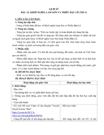 Giáo án Lịch sử và Địa lí 5 - Tuần 17