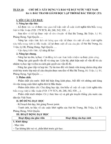 Giáo án Lịch sử và Địa lí Lớp 5 (Kết nối tri thức) - Tuần 11
