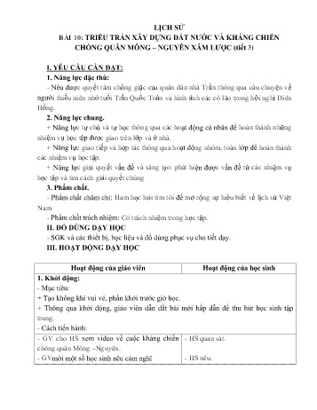 Giáo án Lịch sử và Địa lí Lớp 5 (Kết nối tri thức) - Tuần 14